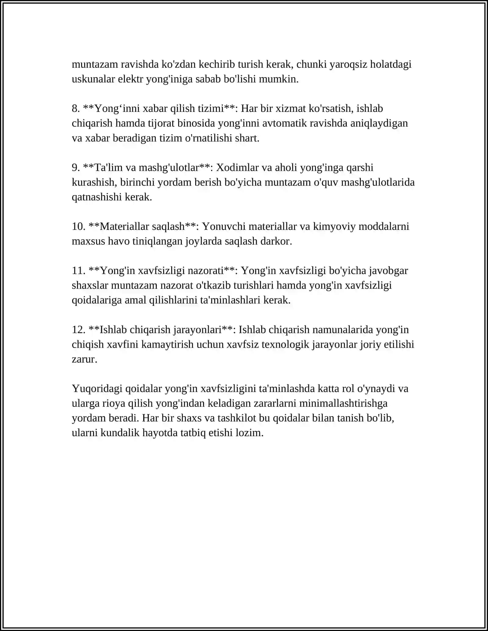 YONGʻIN XAVFSIZLIGI ASOSLARI 4