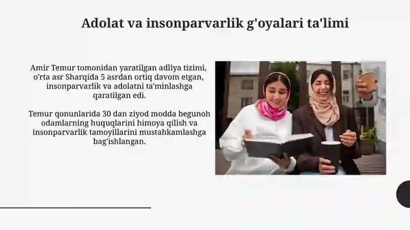 Amir Temur ogitlarining tarbiyaviy ahamiyati 4