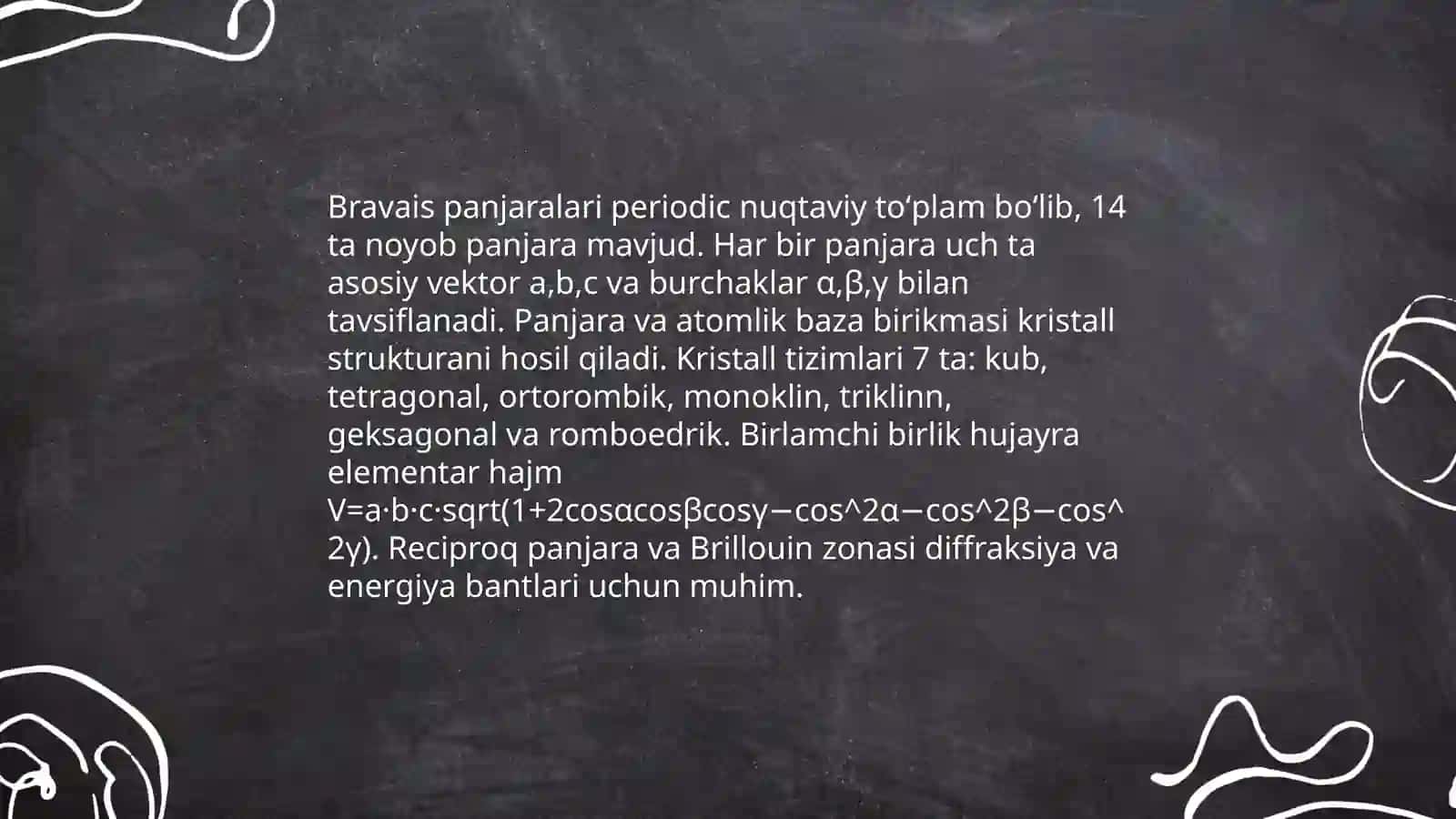 Kristallarning sohaviy nazariyasi 4