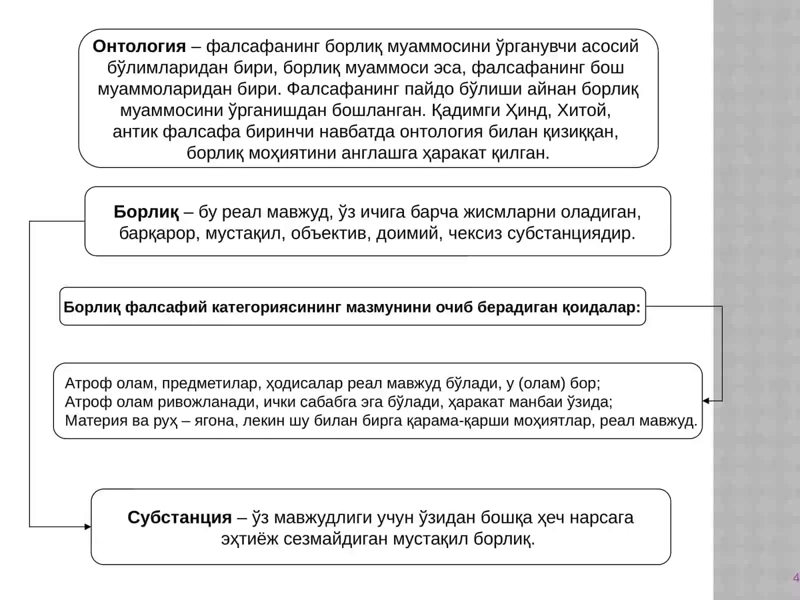Борлиқ - фалсафанинг фундаменталь категорияси 4