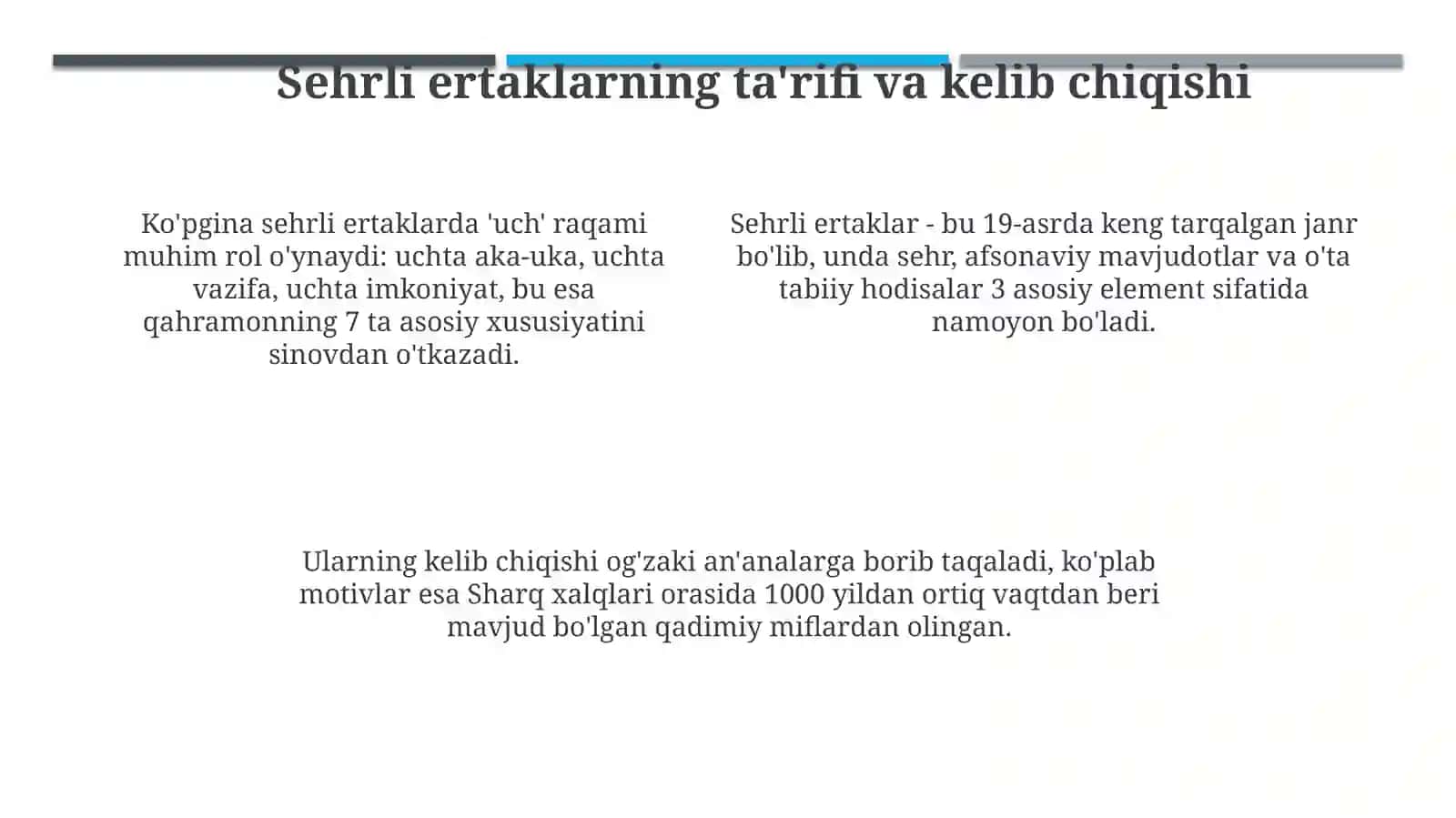 Sehrli ertaklar va ularning oʻziga xos xususiyatlari 4
