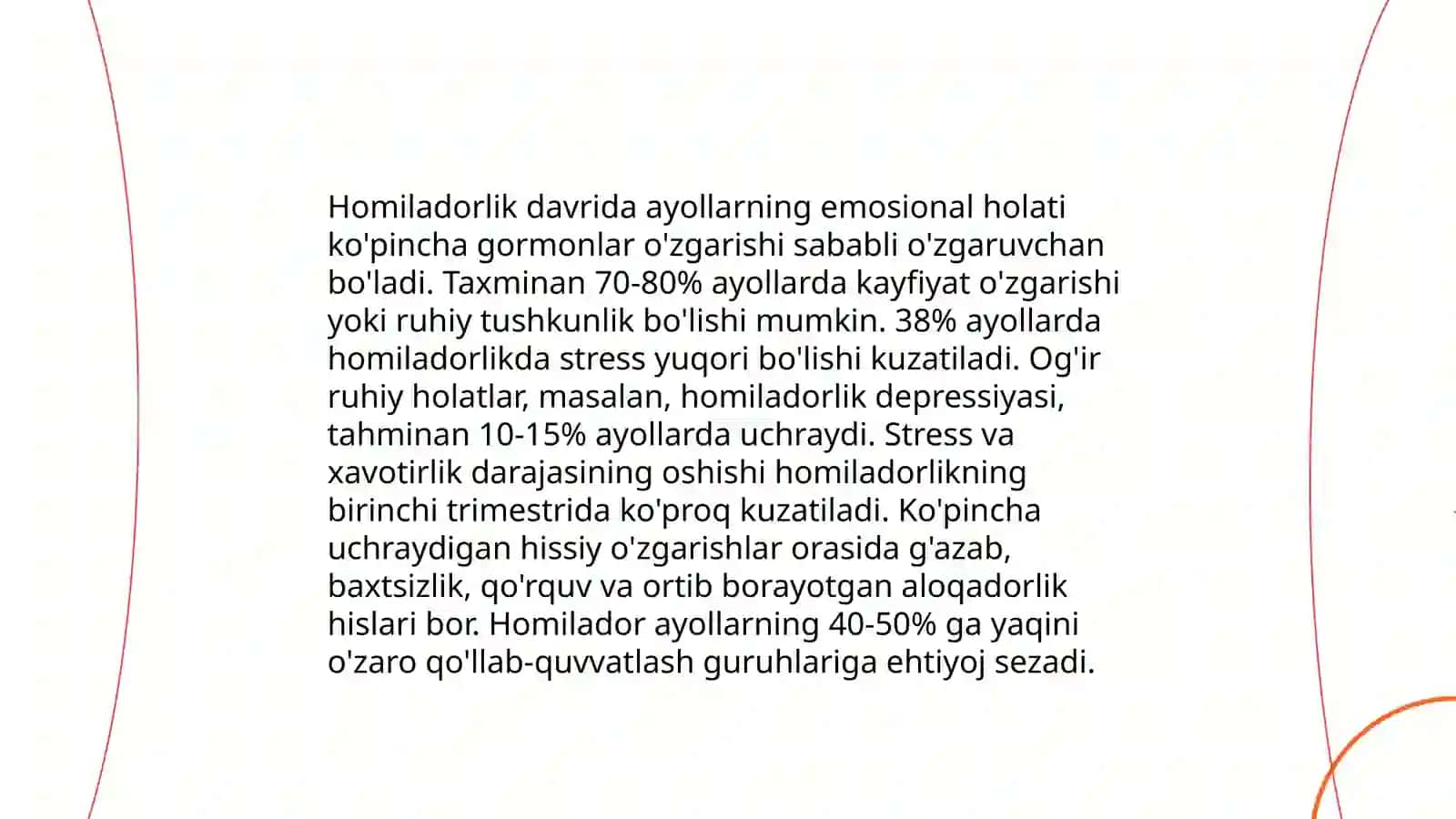 Perinatal psixologiyaning asosiy muommolari 4
