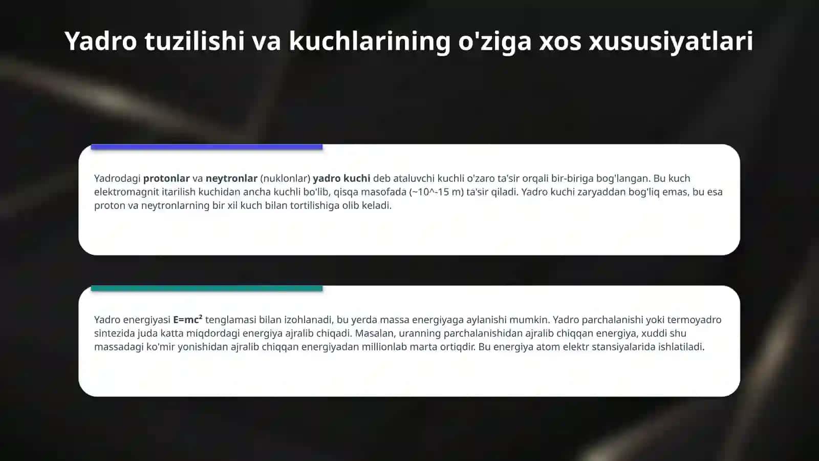 Atom yadrosi fizikasi 4