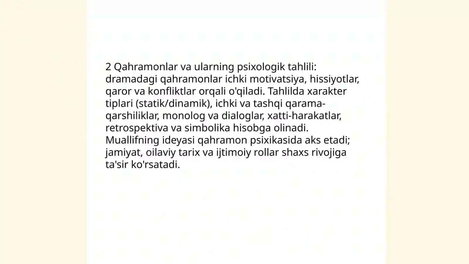 Drammatik asarlar va ularning tahlili 4
