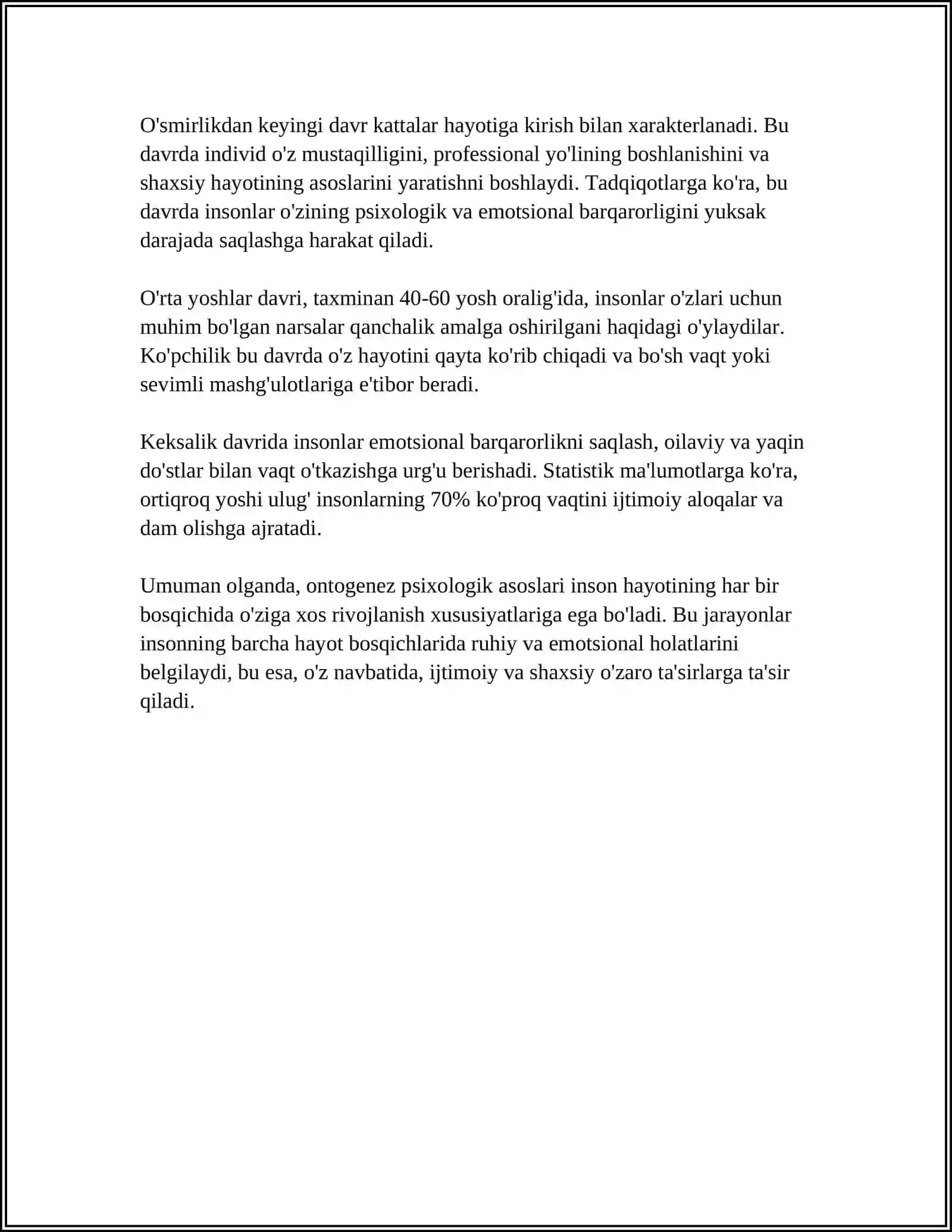 ONTOGENEZ PSIXOLOGIYASIGA YANGICHA YONDASHUVLAR 4