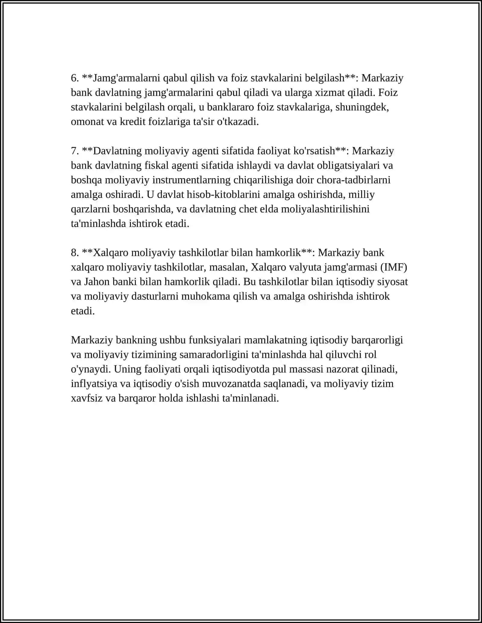 MARKAZIY BANK FAOLIYATI 4