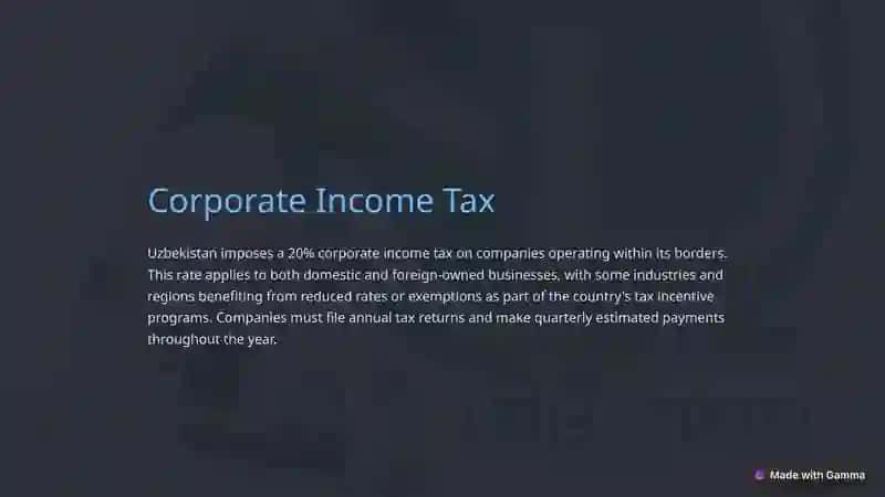 Introduction to the Tax System in Uzbekistan 4
