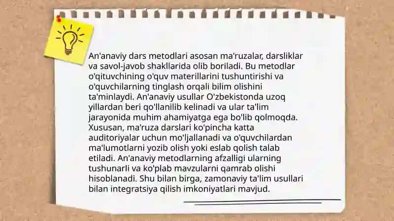 Ta'lim metodlari va vositalari 4