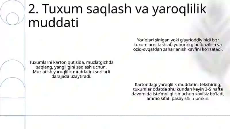 Tuxum va un ishlab chiqarish 4