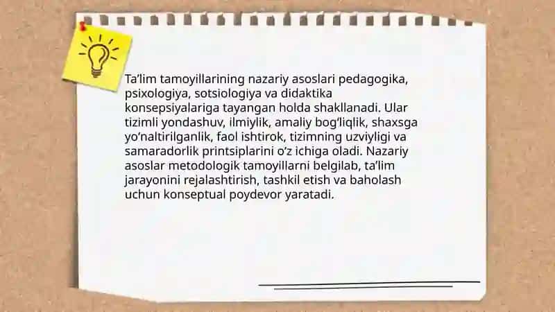 Taʼlim jarayoni yaxlit tizim sifatida 4