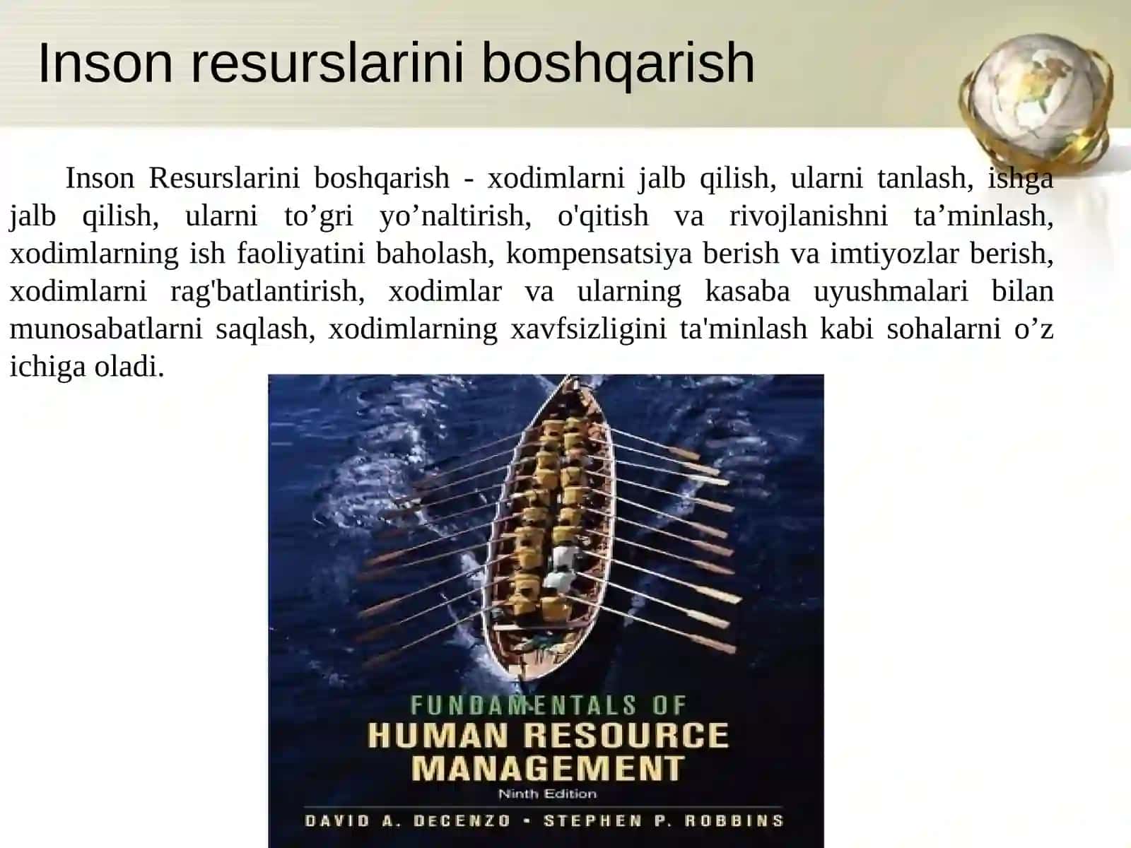 INSON RESURSINI BOSHQARISHGA KIRISH 4