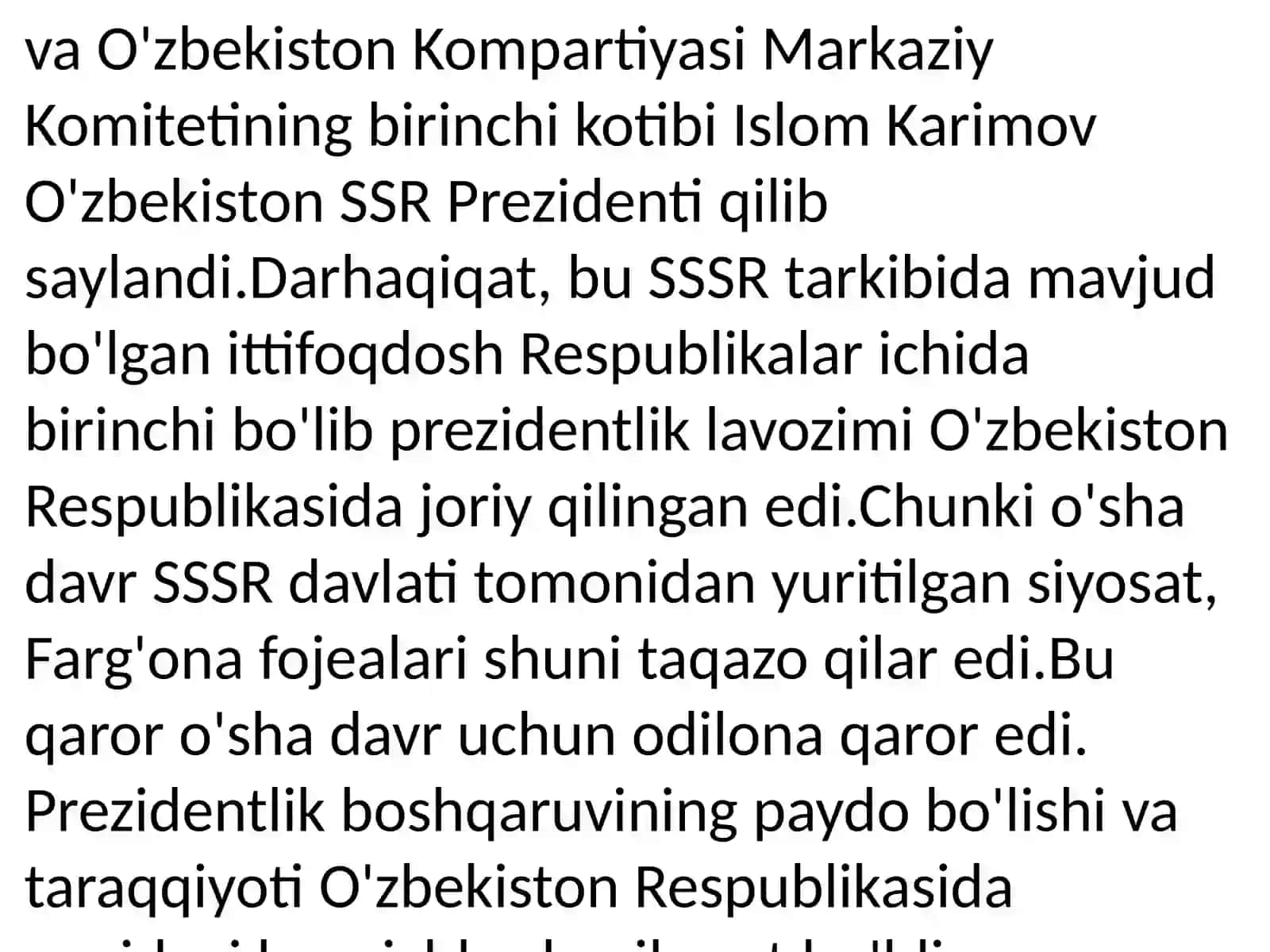 O'zbekiston Respublikasi mustaqilligining e'lon qilinishi 4