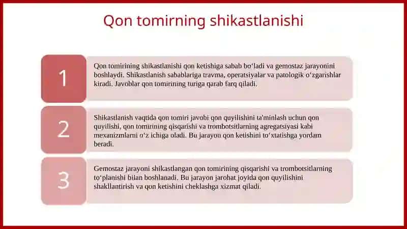 Gemostaz. Fibrinoliz. Qon quyish asoslari 4