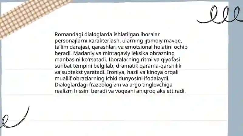 A. Qodiriy asarlarida iboralarning uslubiy oʻrni 4