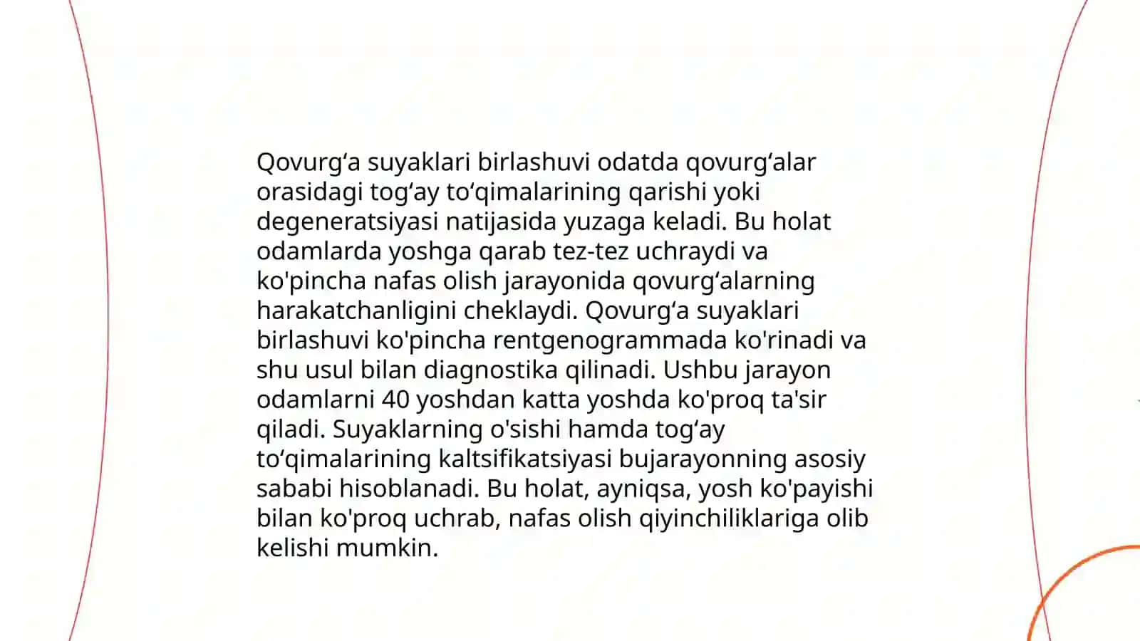 Birlashuvlar.Tana suyaklari birlashuvi va ularning bolalardagi xususiyatlari. Kalla suyaklarini birlashuvi. Chakka-pastki jagʻ boʻgʻimi 4