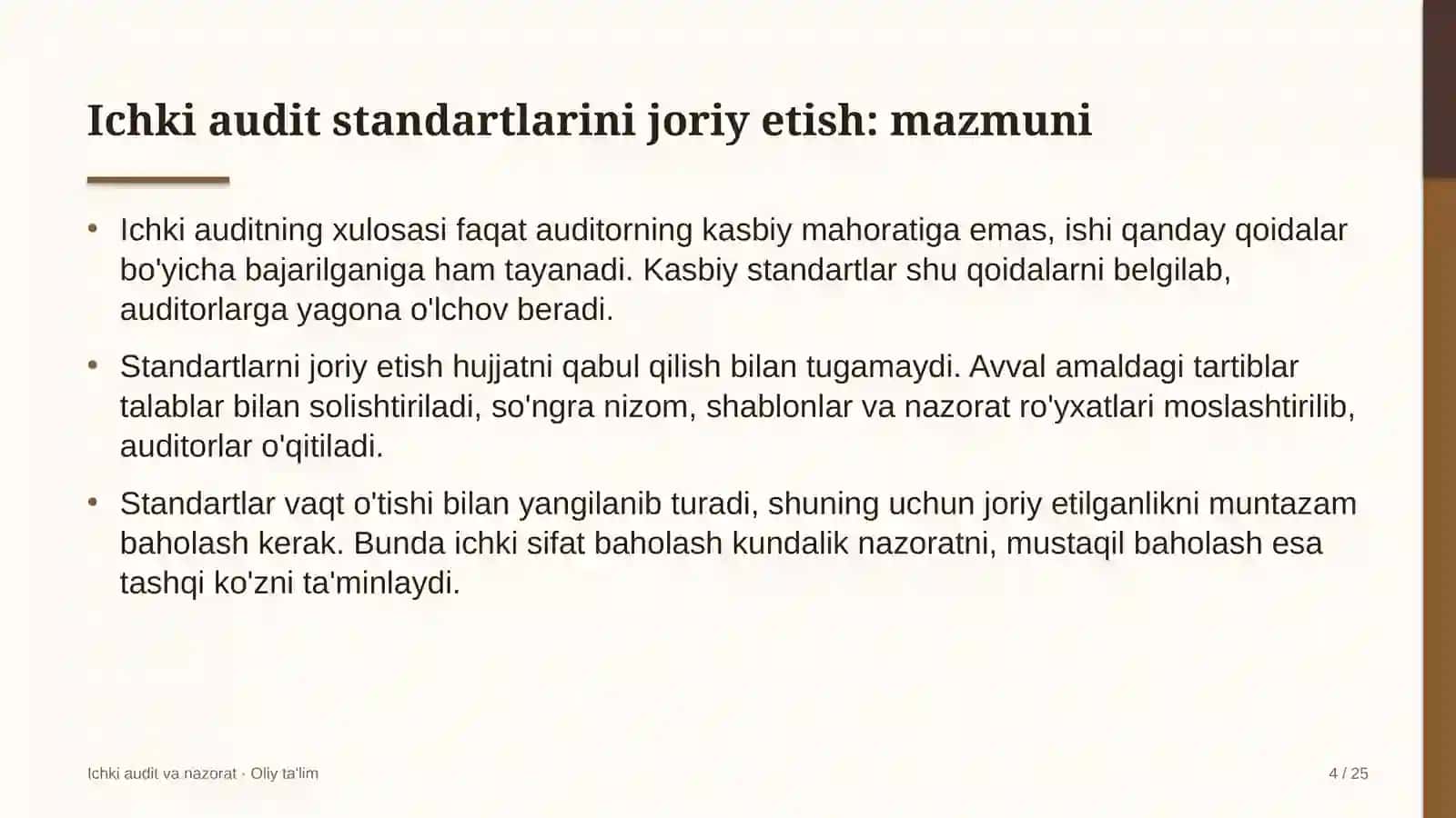 Akvaparklarda ichki audit standartlarini joriy etish 4
