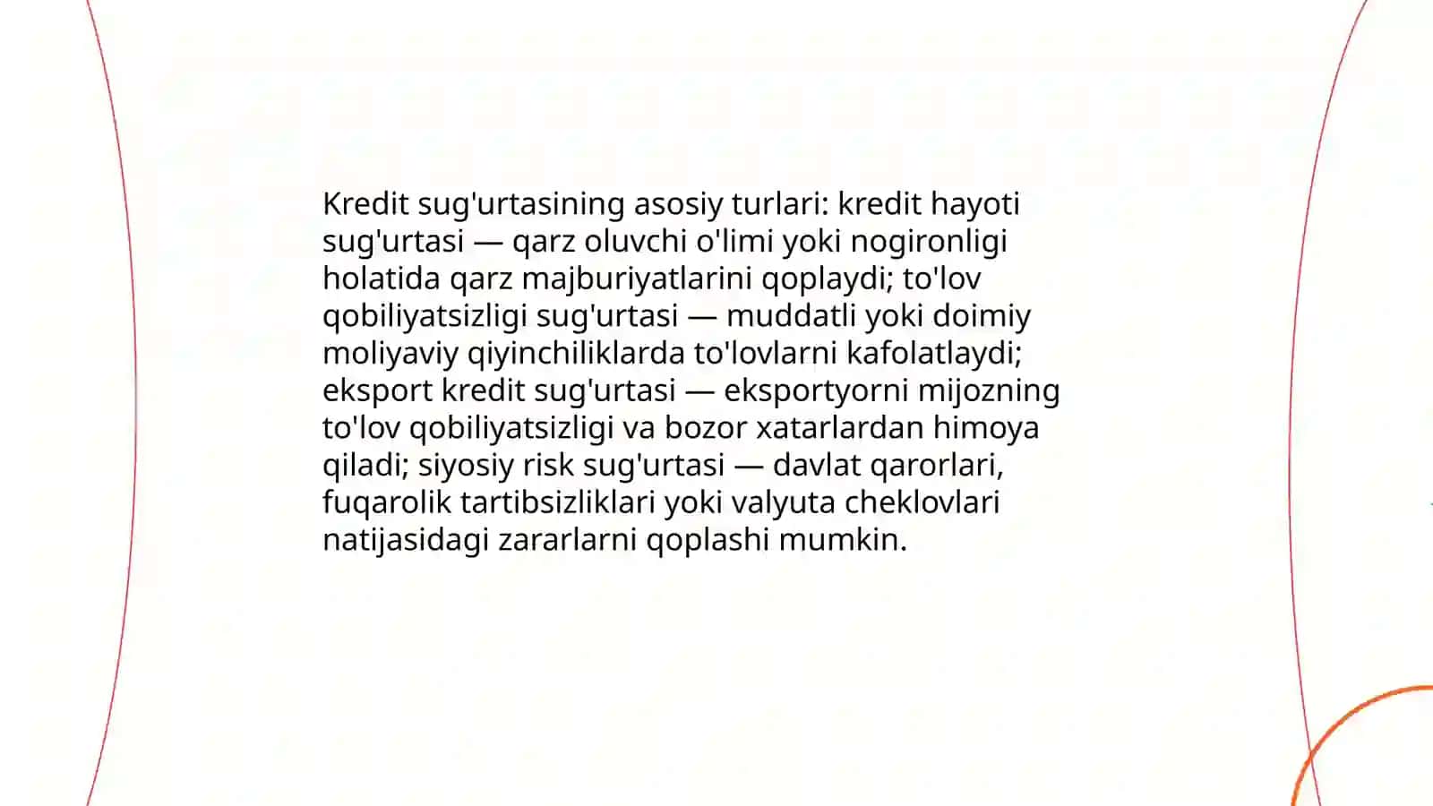 Kreditlarni sug'urtalsh 4