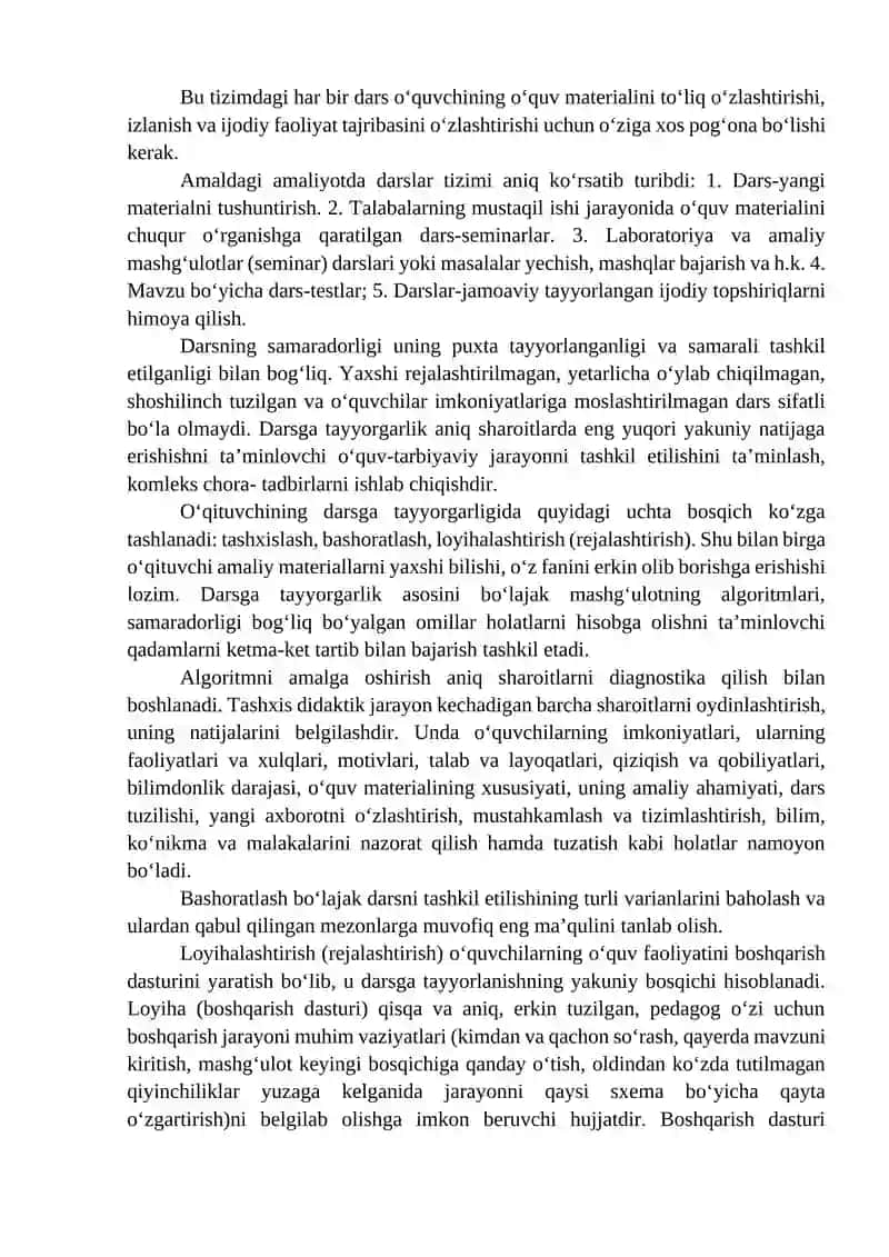 Ta'limning tashkiliy shakllari, metod va vositalari 4