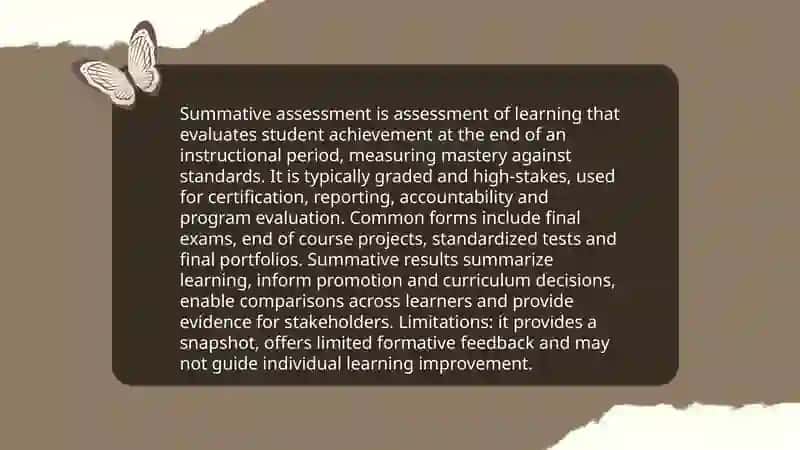 Types and Purposes of Assessment 4