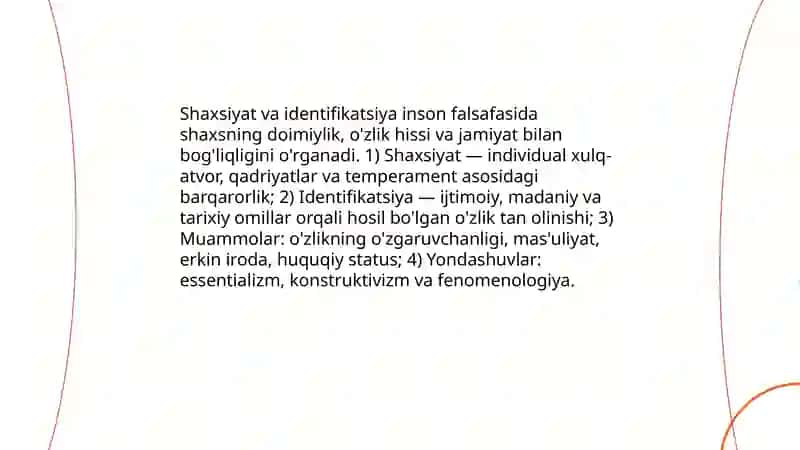 Inson falsafasi 4
