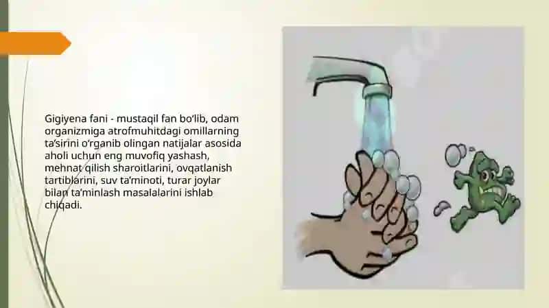 Gigiyena fanining asosiy bo'limlari 4
