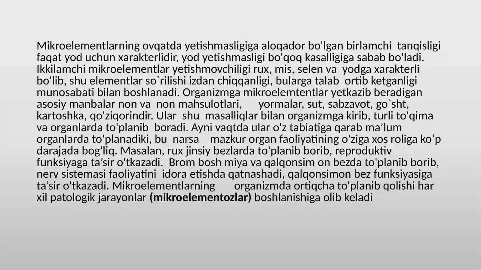 Mikroelementozlar Ftor, Kalsiy miqdorini ortib ketishi 4