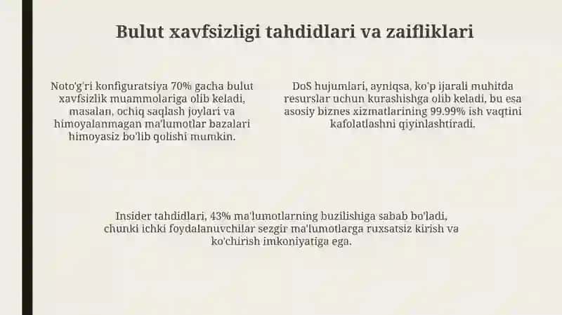 Bulut texnologiyalari: asosiy tushunchalar va afzalliklar 4