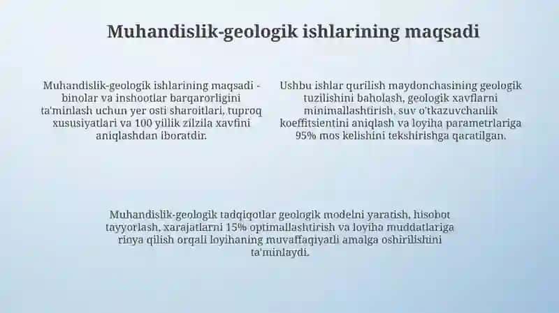 Injener geologik ishlarning baholanishi 4