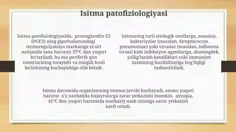 Isitmaning patofiziologiyasi 4