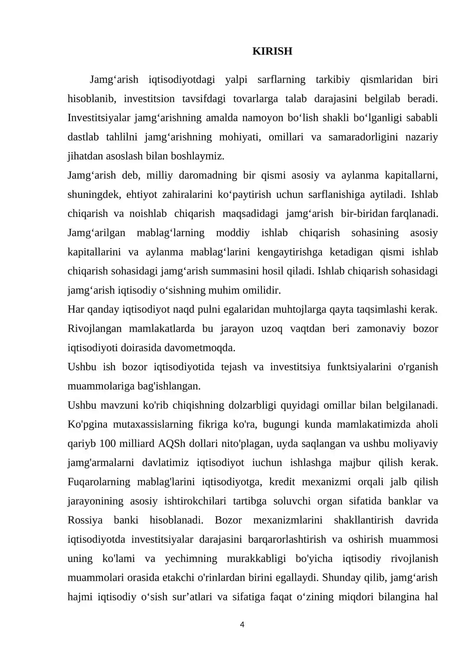 IQTISODIY JAMGʻARISH MOHIYATI VA MANBALARI 4