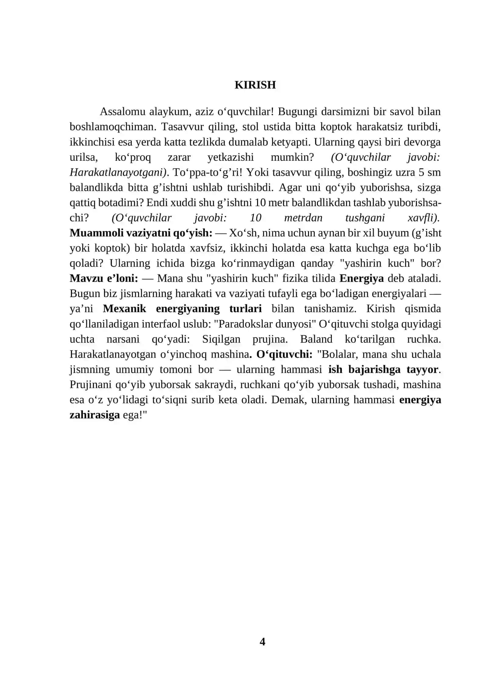Mexanik energiyaning turlari 4