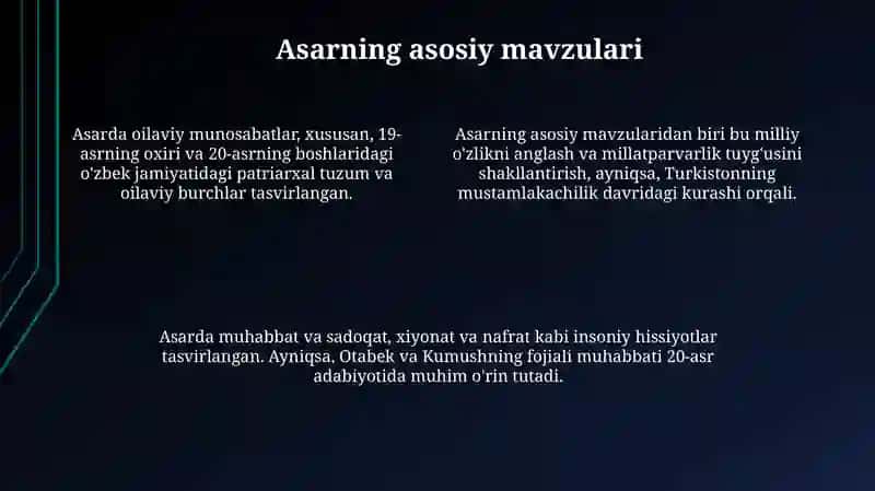 Abdulla Qodiriy Oʻtkan kunlar asari 4