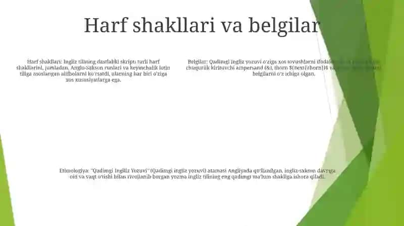 Qadimgi Ingiliz Yozuvi 4