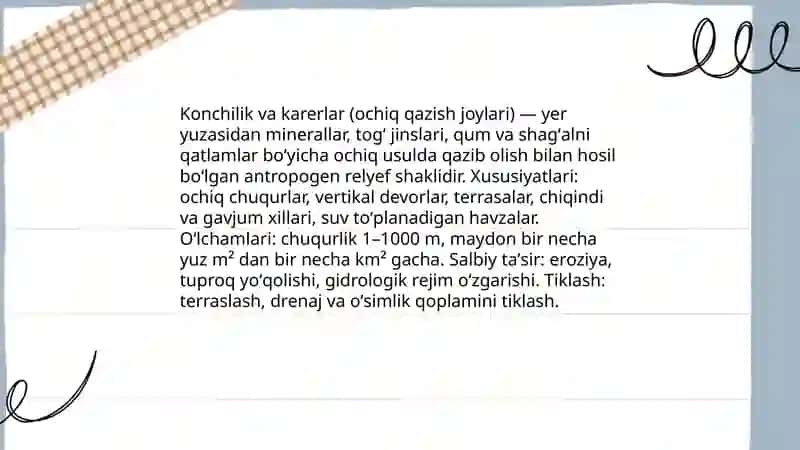 Antropogen relyef shakllari 4