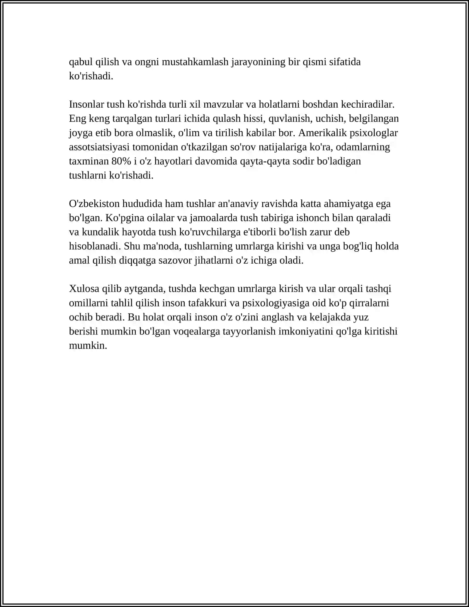 TUSHDA KECHGAN UMRLAR ROMANIDAN ESSE 4