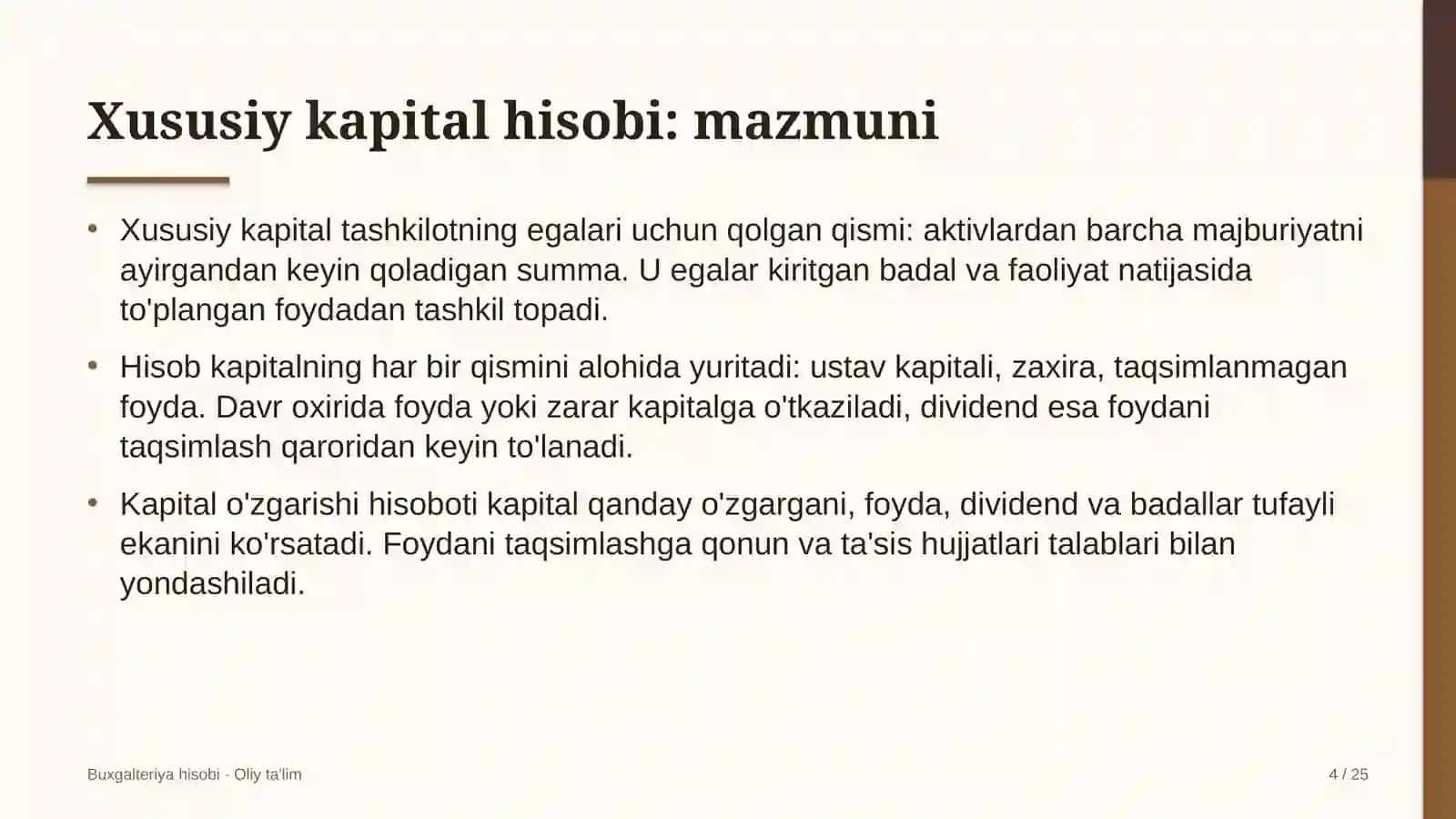 Avtobus parklarida xususiy kapital hisobi 4