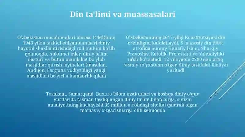 Yangi o'zbekistonda amalga oshirilayotgan ma'naviy o'zgarishlar 4