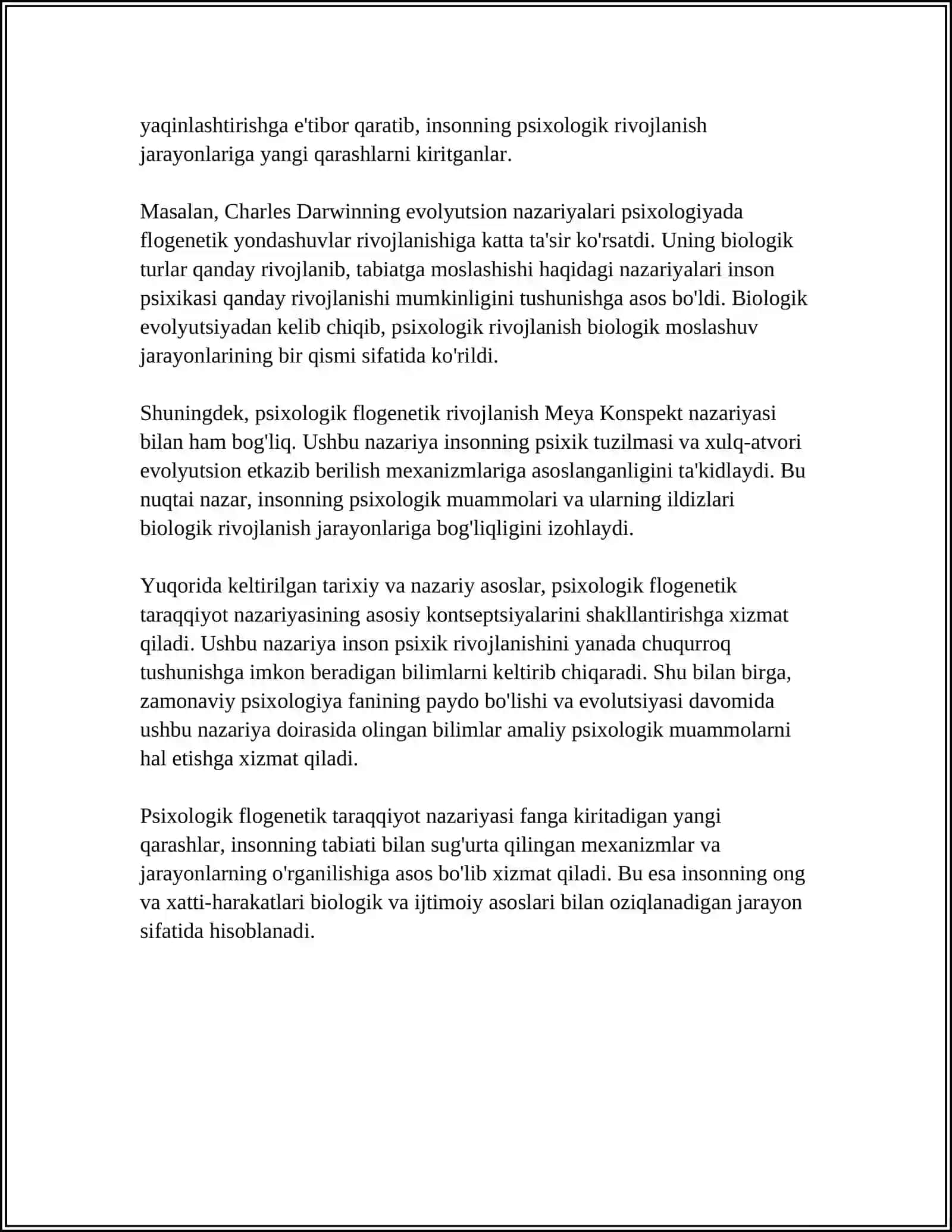 PSIXOLOGIK FLOGENETIK TARAQQIYOT 4