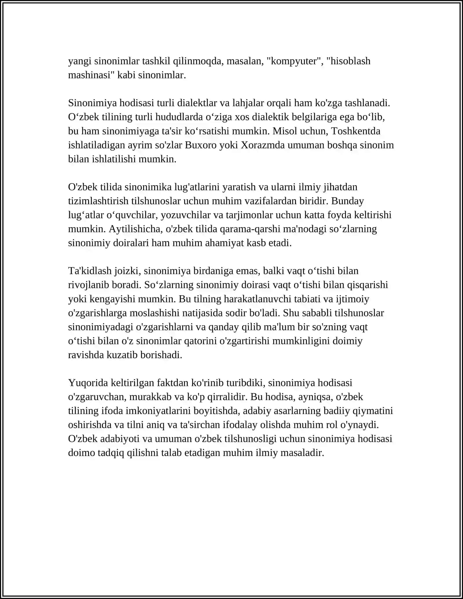 SHEVALARDA SINONIMIYA VA ANTONIMIYA HODISALARI 4