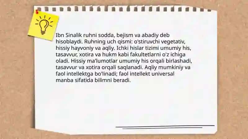 Sharq mutafakkirlarining psixologik g'oyalari 4