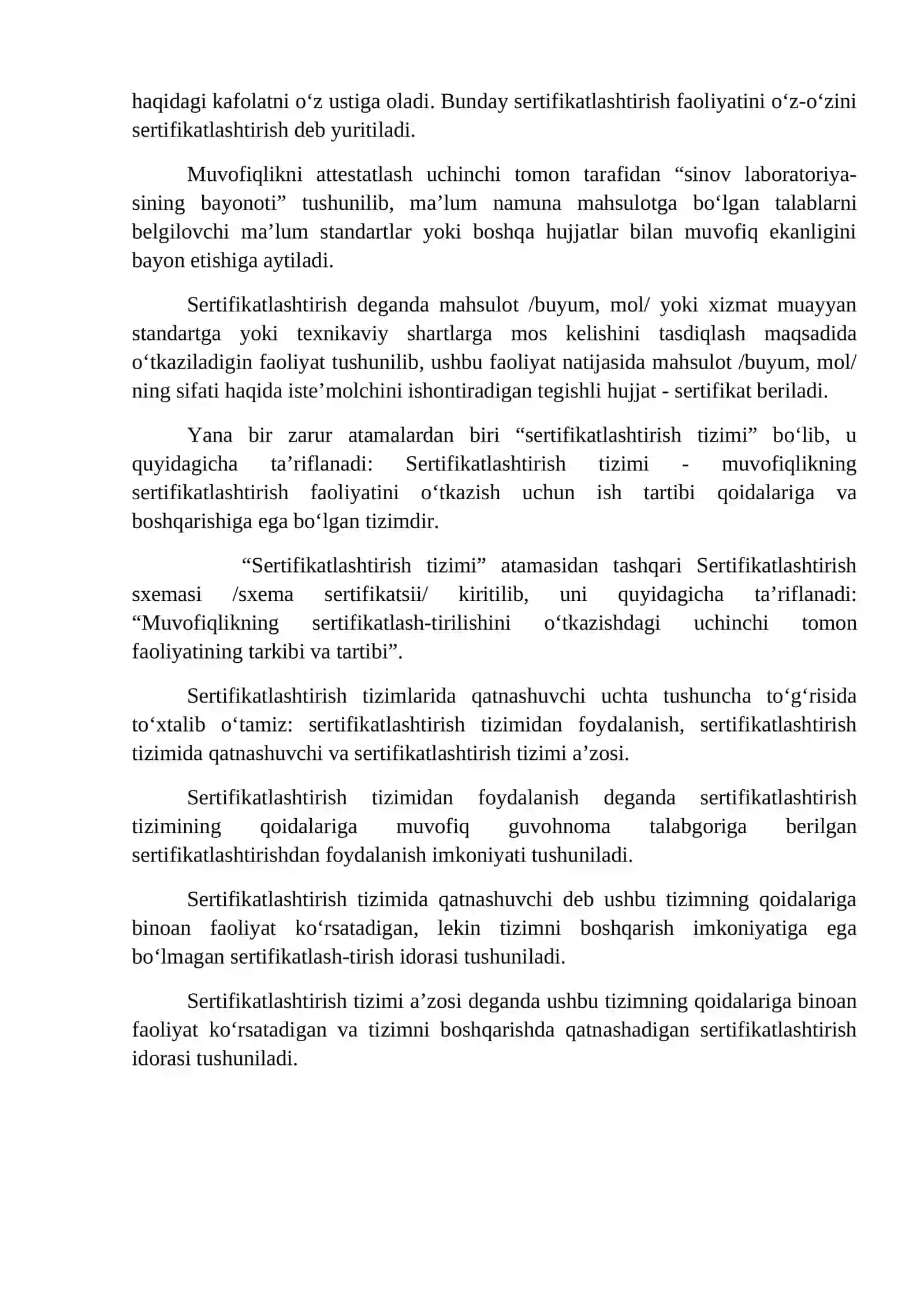 Sertifikatlashtirish sxemalarini qo’llanishi 4