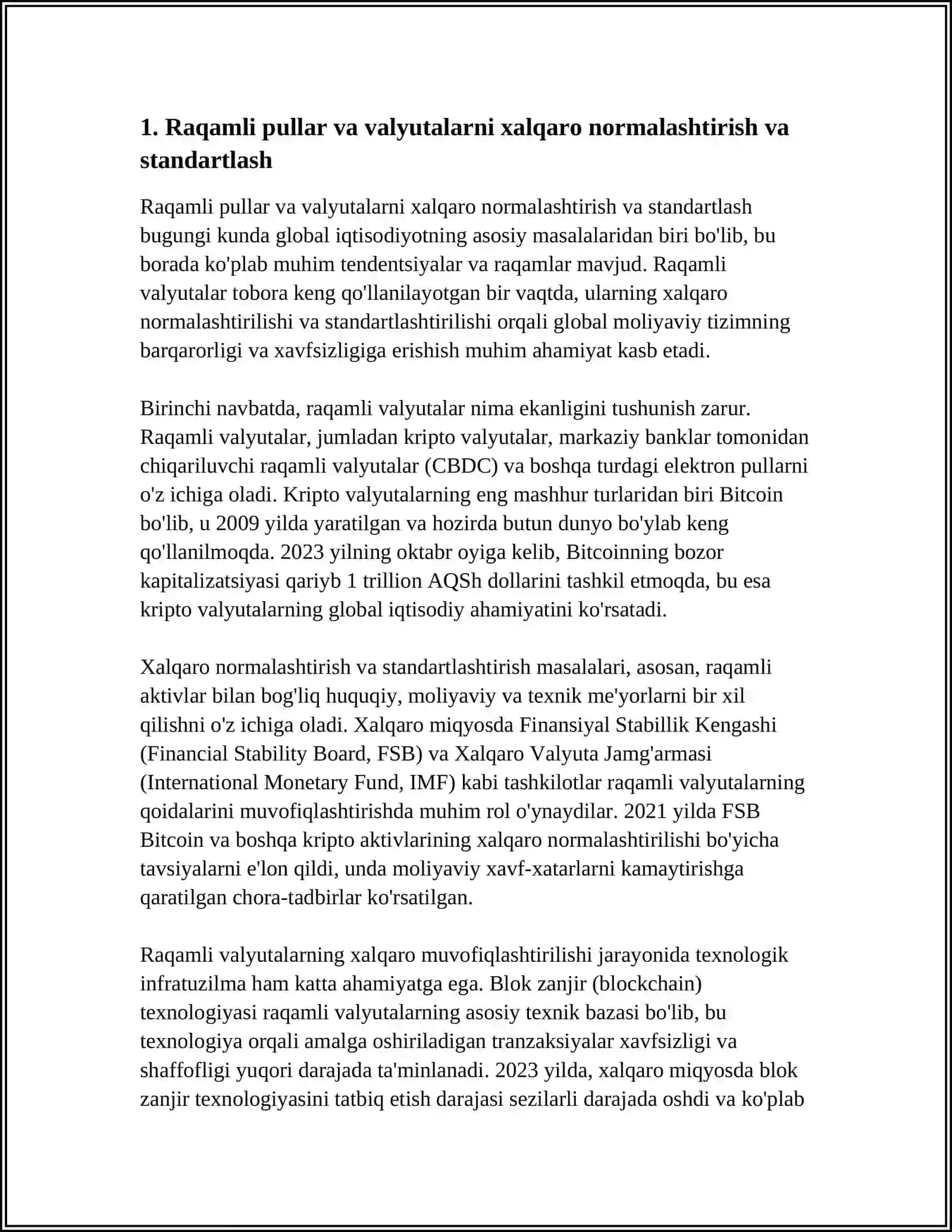 RAQAMLI PULLAR VA VALYUTALARNI HALQAROLASHTIRISH 4