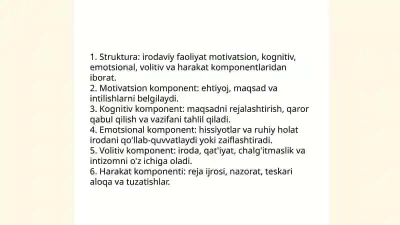 Iroda va uning psixologik tushunchasi 4