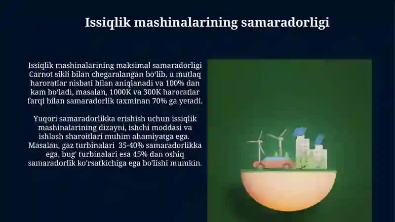 Issiqlik Mashinalari va Ekologiya 4