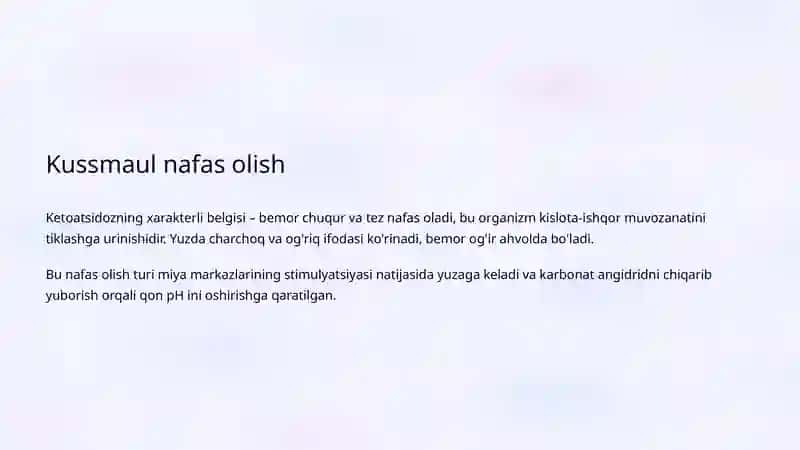 Ketoatsidoz va Gipotireoz Komasi Belgilari 4