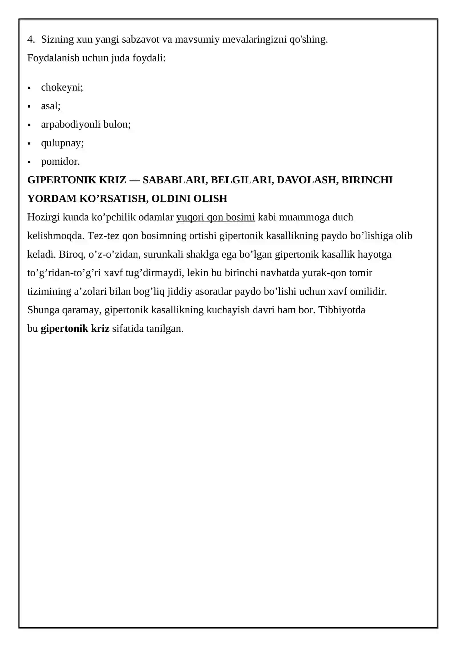 GIPERTONIK KRIZDA ISHLATILADIGAN DORI VOSITALARI 4