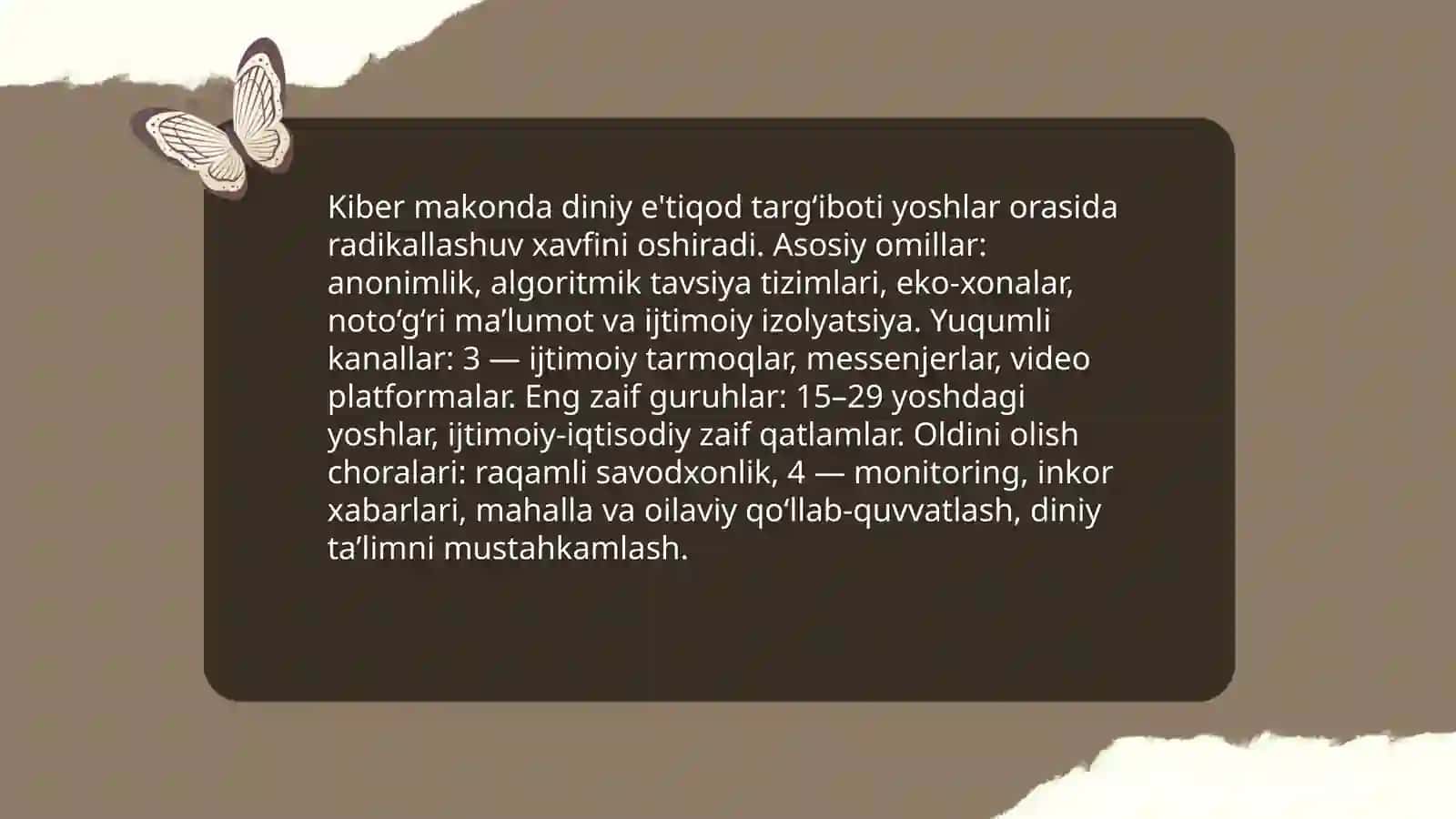 KIBER MAKONDA DINIY E’TIQOD TARG’IBOTINING IJTIMOIY XAVFI 4