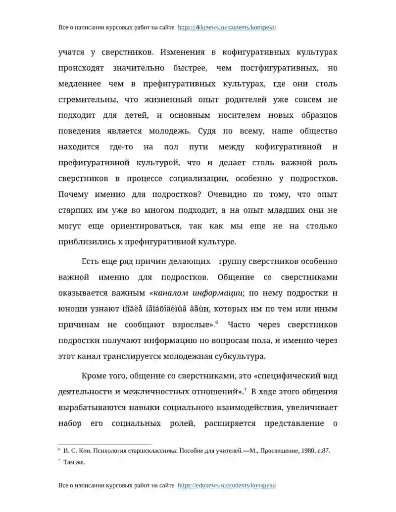 Группа сверстников как институт социализации 4