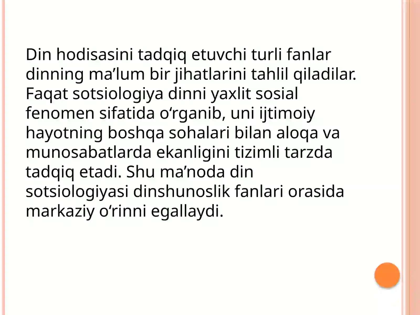 Dinlarni tadqiq etish metodologiyasi 4