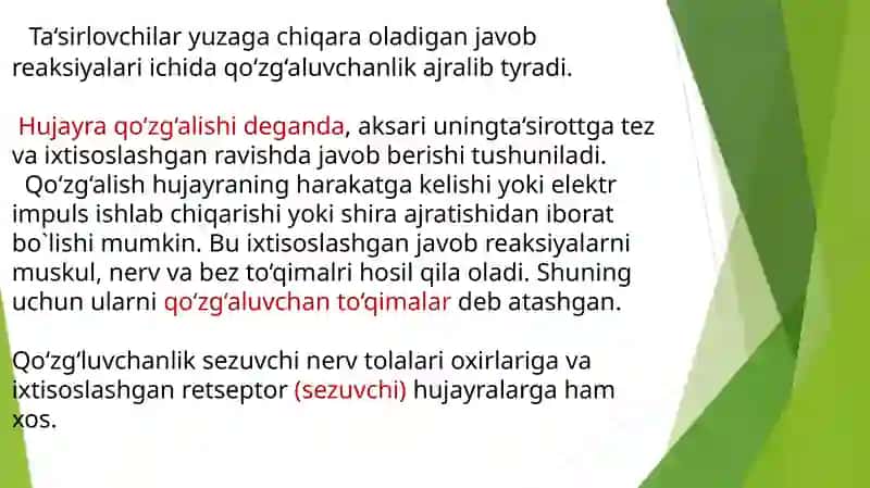 Qo`zgaluvchan to`qimalar 4